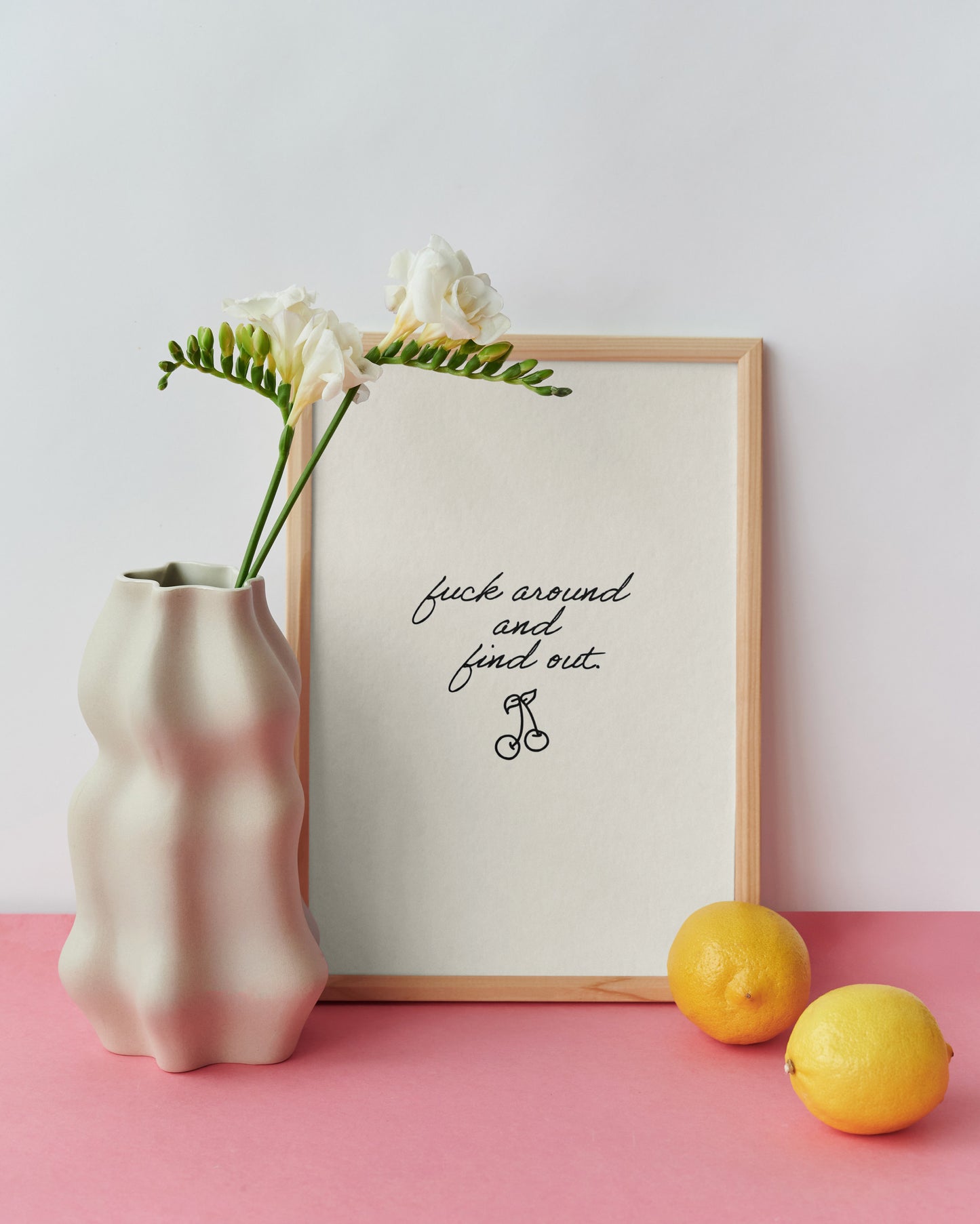 F Around Poster A4 (Unframed)