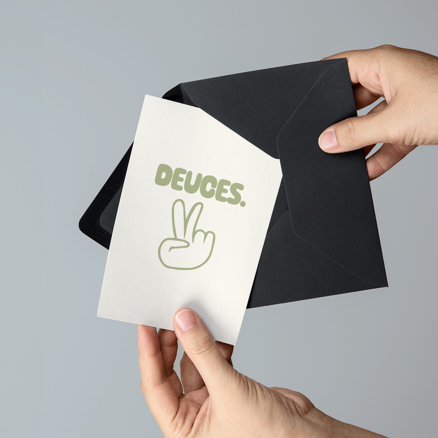 Deuces - Greeting Card
