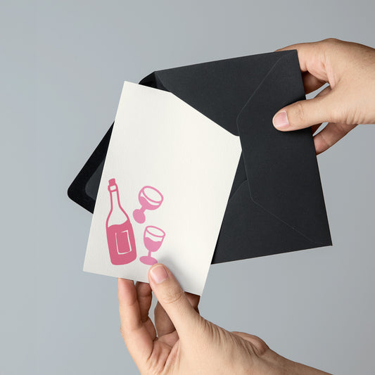 Wine Time - Greeting Card